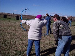 Photo of WITO Event archery instruction held at Jim Edgar Panther Creek State Fish & Wildlife Area (JEPC) in Cass County.